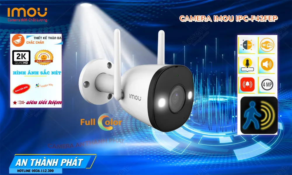 Điểm nổi bật camera wifi Imou ngoài trời IPC-F42FEP