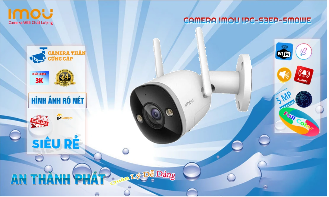IPC-S3EP-5M0WE Camera  Wifi Imou Thiết kế Đẹp