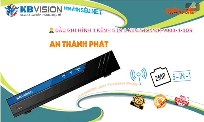 Đầu Ghi Camera KR-9000-4-1DR KBvision Chi phí phù hợp