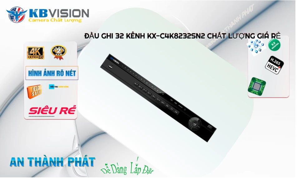 Đầu Thu KX-C4K8232SN2 KBvision Đầu Thu KX-C4K8232SN2 KBvision