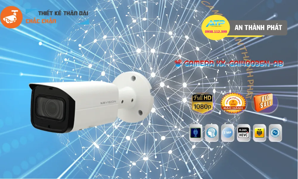 Camera KBvision Thiết kế Đẹp KX-CAi4003SN-AB Camera KBvision Thiết kế Đẹp KX-CAi4003SN-AB