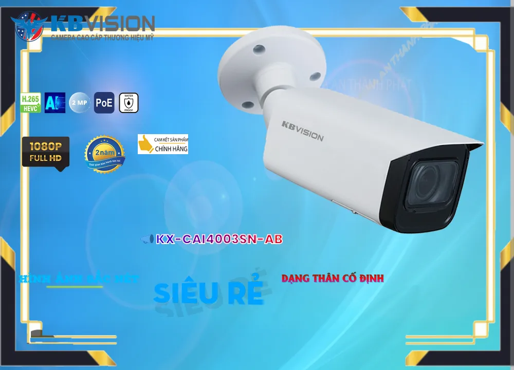 Camera KBvision Thiết kế Đẹp KX-CAi4003SN-AB Camera KBvision Thiết kế Đẹp KX-CAi4003SN-AB