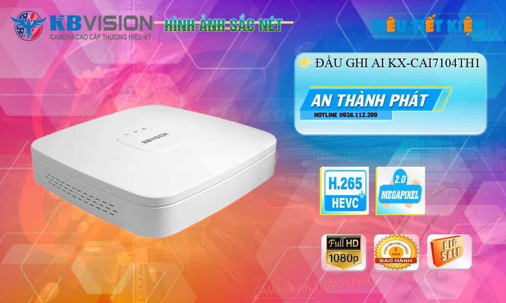 Camera KBvision Thiết kế Đẹp KX-CAi7104TH1 Camera KBvision Thiết kế Đẹp KX-CAi7104TH1
