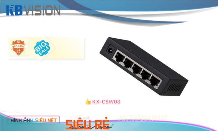 Switch chia mạng KBvision KX-CSW08 Switch chia mạng KBvision KX-CSW08