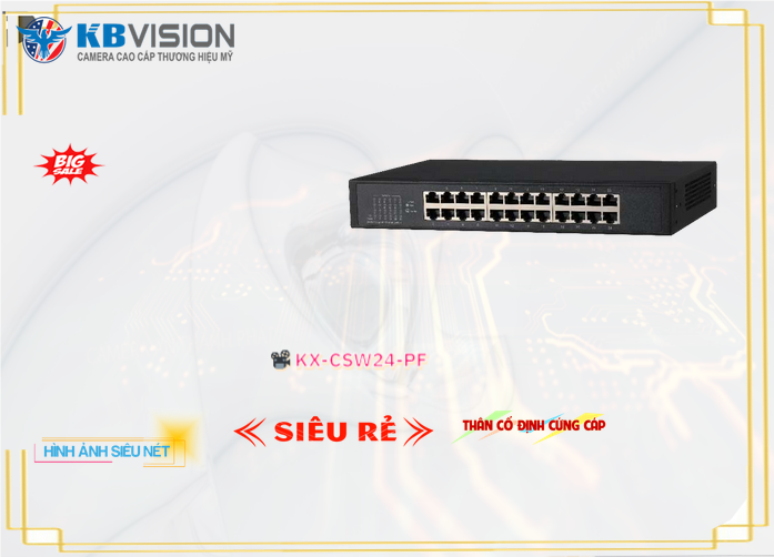 KX-CSW24-PF KBvision Switch Thiết bị nối mạng KX-CSW24-PF KBvision Switch Thiết bị nối mạng