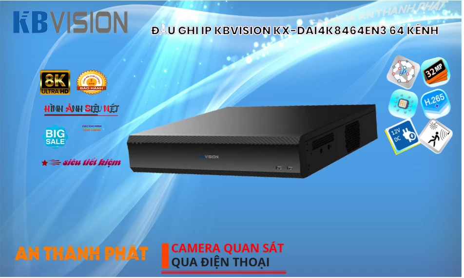Đầu Ghi Camera KBvision KX-DAi4K8464EN3 Sắc Nét Đầu Ghi Camera KBvision KX-DAi4K8464EN3 Sắc Nét