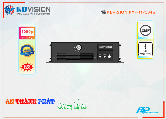 Đầu Thu KTS KBvision KX-FM7104S Thiết kế Đẹp ✨ Đầu Thu KTS KBvision KX-FM7104S Thiết kế Đẹp ✨