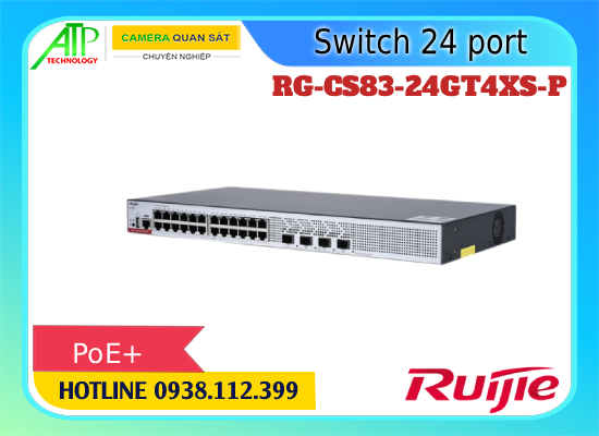 RG-CS83-24GT4XS-P, thông số RG-CS83-24GT4XS-P, thông số kỹ thuật RG-CS83-24GT4XS-P, thông tin RG-CS83-24GT4XS-P, giá RG-CS83-24GT4XS-P, giá bán RG-CS83-24GT4XS-P, mua RG-CS83-24GT4XS-P, báo giá RG-CS83-24GT4XS-P, Switch RG-CS83-24GT4XS-P, Chia mạng  RG-CS83-24GT4XS-P, Thiết bị chuyển mạch RG-CS83-24GT4XS-P
