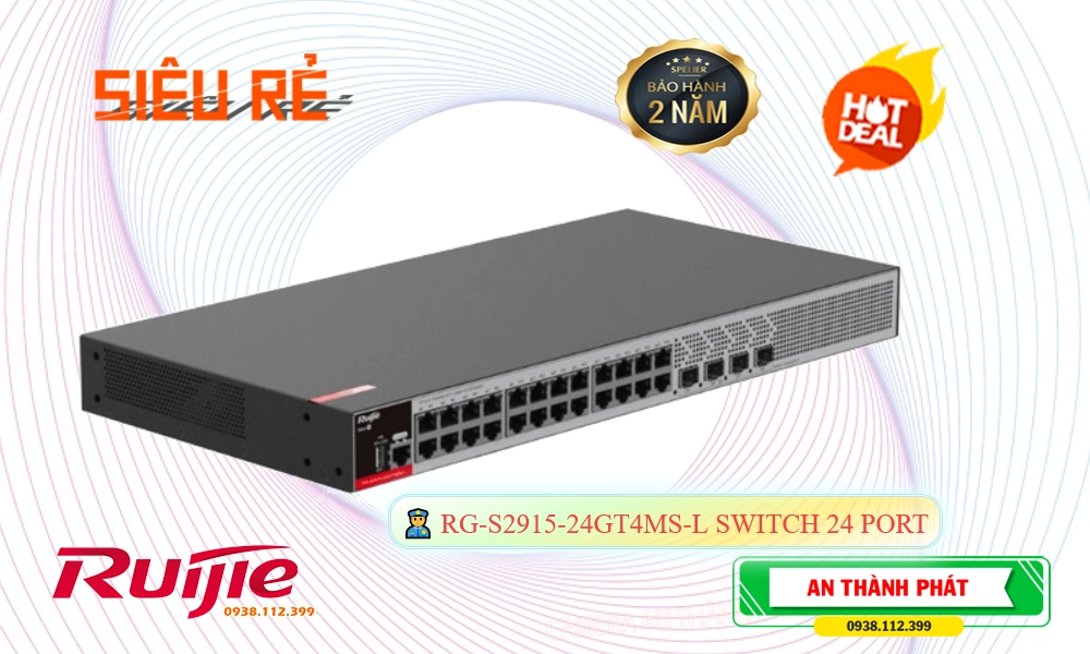 Hãng Ruijie RG-S2915-24GT4MS-L Hãng Ruijie RG-S2915-24GT4MS-L