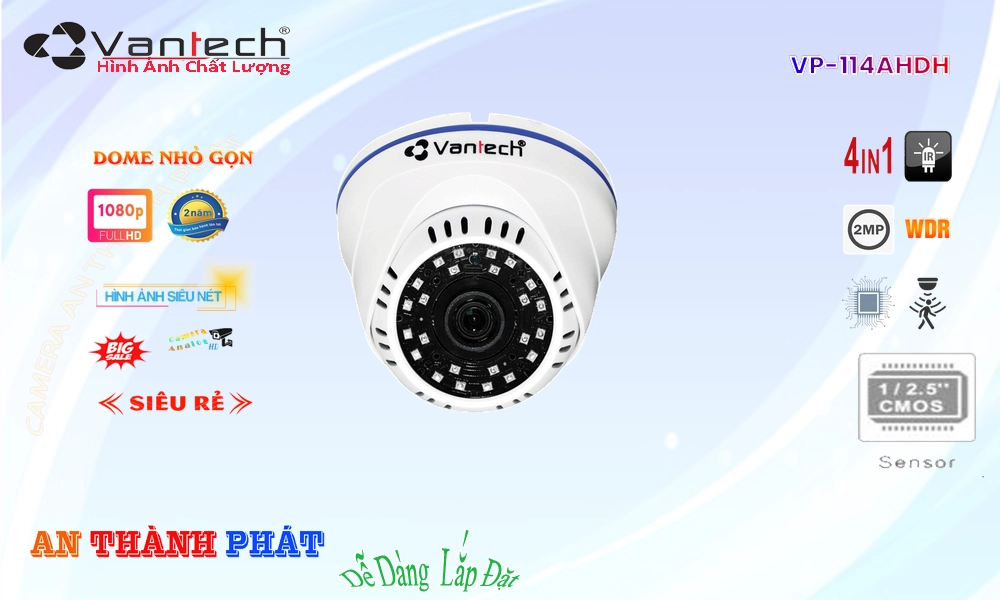 VP-114AHDH Camera VanTech Công Nghệ Mới VP-114AHDH Camera VanTech Công Nghệ Mới