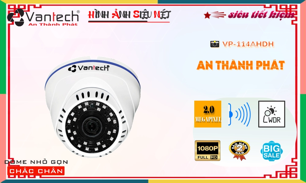 VP-114AHDH Camera VanTech Công Nghệ Mới VP-114AHDH Camera VanTech Công Nghệ Mới