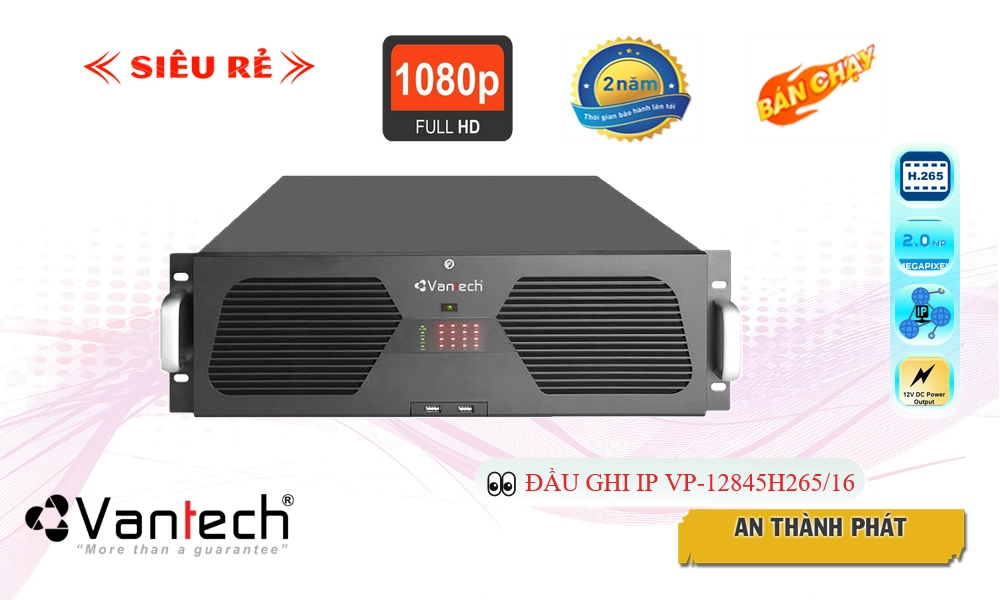 VP-12845H265/16 Đầu Thu VanTech