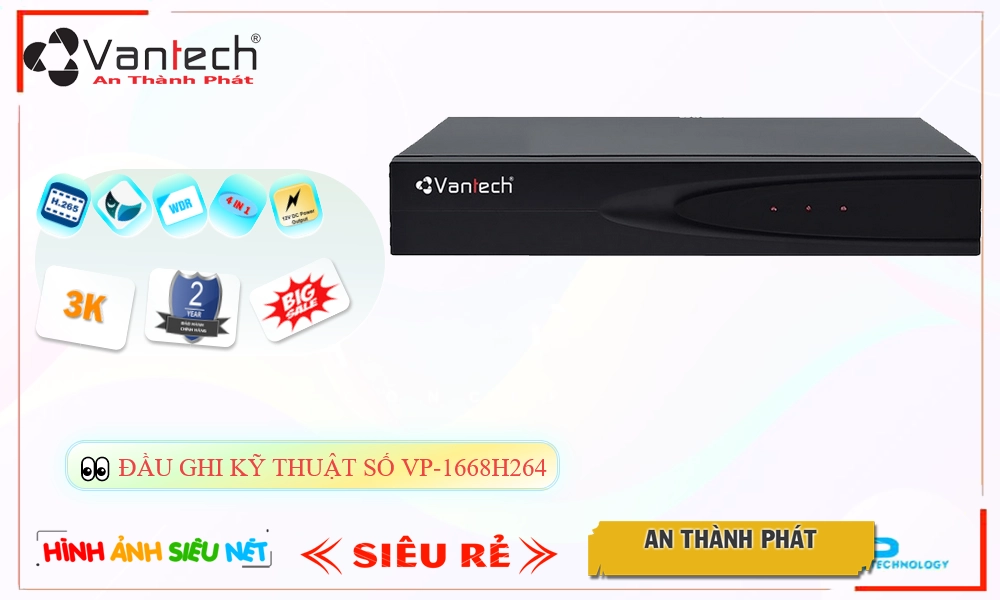 VanTech VP-1668H264 Sắc Nét ✲ VanTech VP-1668H264 Sắc Nét ✲