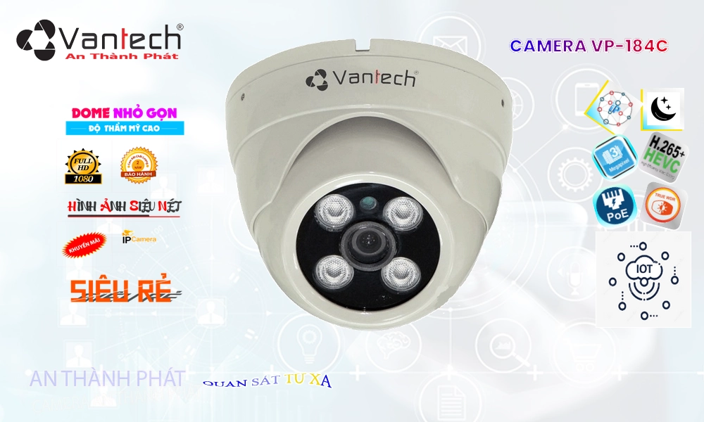 Camera VanTech VP-184C Tiết Kiệm Camera VanTech VP-184C Tiết Kiệm