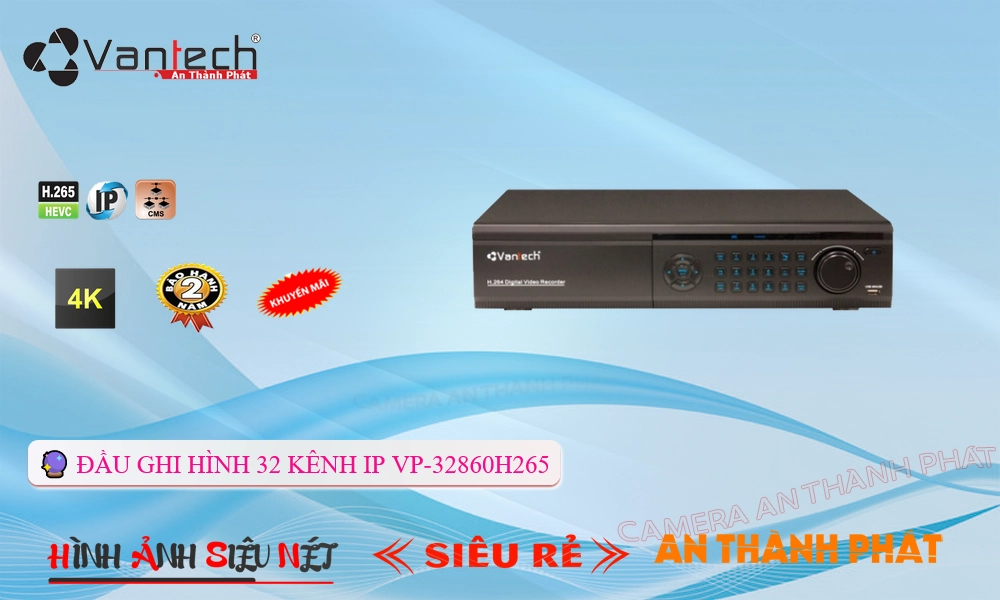 Đầu ghi VanTech VP-32860H265 Mẫu Đẹp Đầu ghi VanTech VP-32860H265 Mẫu Đẹp