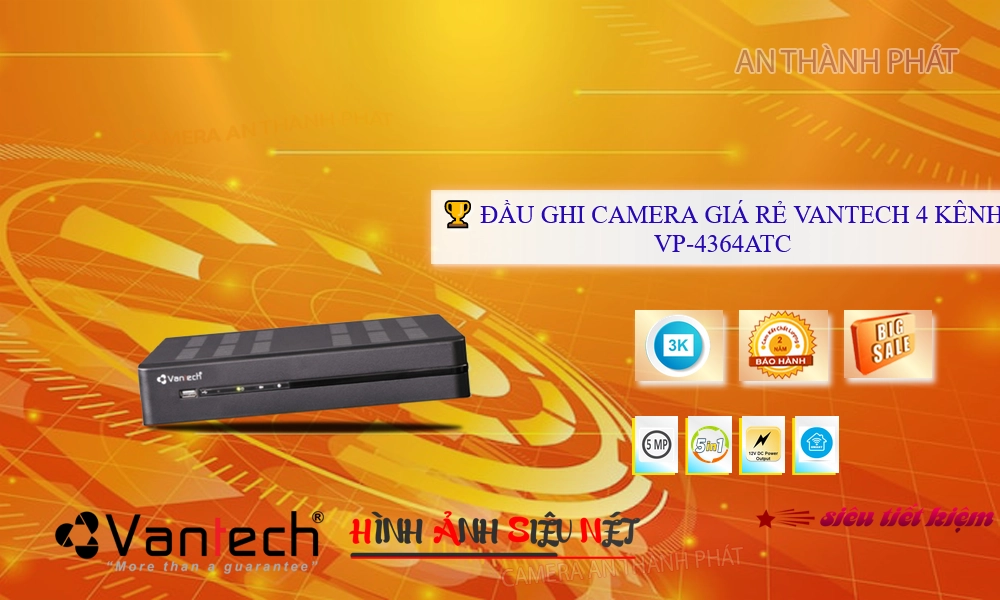 VP-4364ATCThiết Bị Ghi Hình Chất Lượng VanTech VP-4364ATCThiết Bị Ghi Hình Chất Lượng VanTech