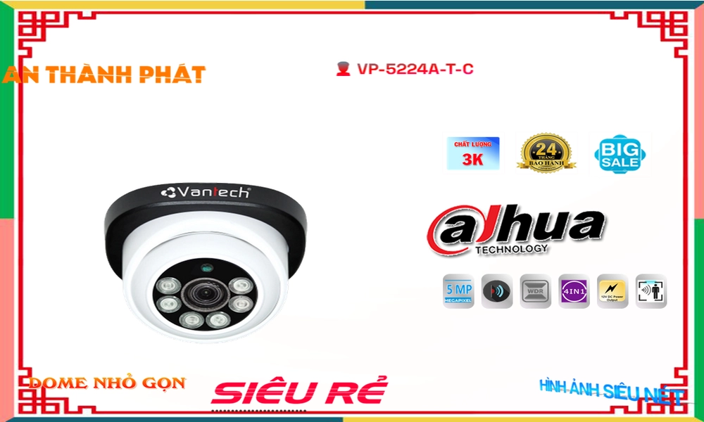 Camera An Ninh VanTech VP-5224A|T|C Chi phí phù hợp Camera An Ninh VanTech VP-5224A|T|C Chi phí phù hợp