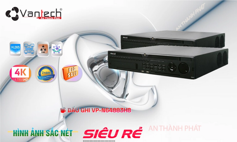 Đầu Ghi VanTech Chất Lượng VP-N64883H8 Đầu Ghi VanTech Chất Lượng VP-N64883H8