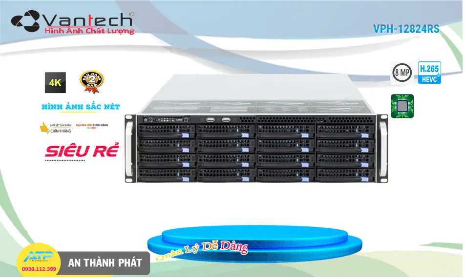 Máy Chủ Ghi Hình VPH-12824RS