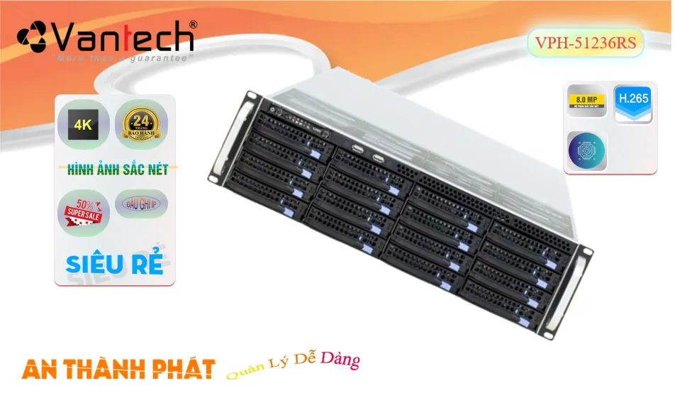 VanTech VPH-51236RS Chức Năng Cao Cấp