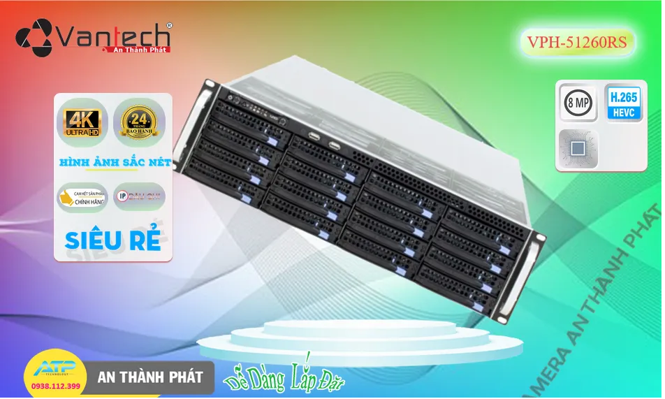 VPH-51260RSĐầu ghi Camera VanTech Giá rẻ VPH-51260RSĐầu ghi Camera VanTech Giá rẻ