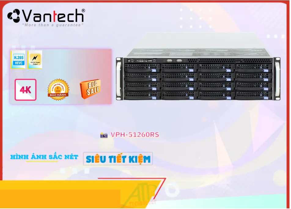 VPH-51260RSĐầu ghi Camera VanTech Giá rẻ VPH-51260RSĐầu ghi Camera VanTech Giá rẻ