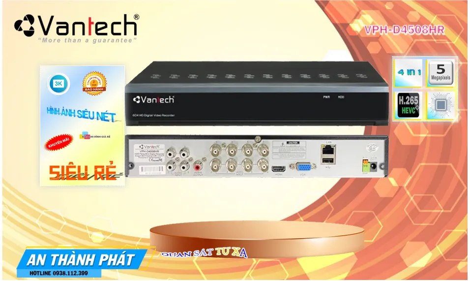 Đầu Ghi  VanTech Giá rẻ VPH-D4508HR