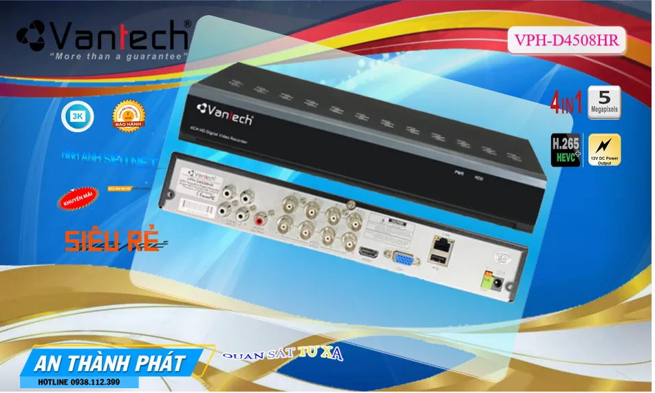 Đầu Ghi  VanTech Giá rẻ VPH-D4508HR