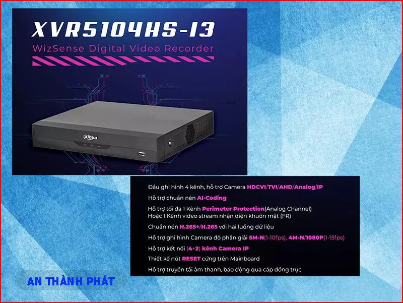 Dầu ghi hinh dahua DH-XVR5104HS-I3