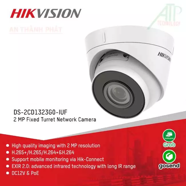 CAMERA IP HIKVISION DS 2CD1323G0 IUF