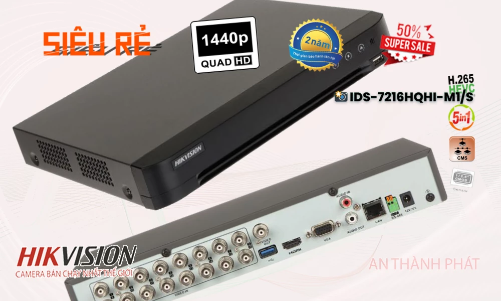 iDS-7216HQHI-M1/SĐầu ghi Camera Hikvision Hình Ảnh Đẹp iDS-7216HQHI-M1/SĐầu ghi Camera Hikvision Hình Ảnh Đẹp