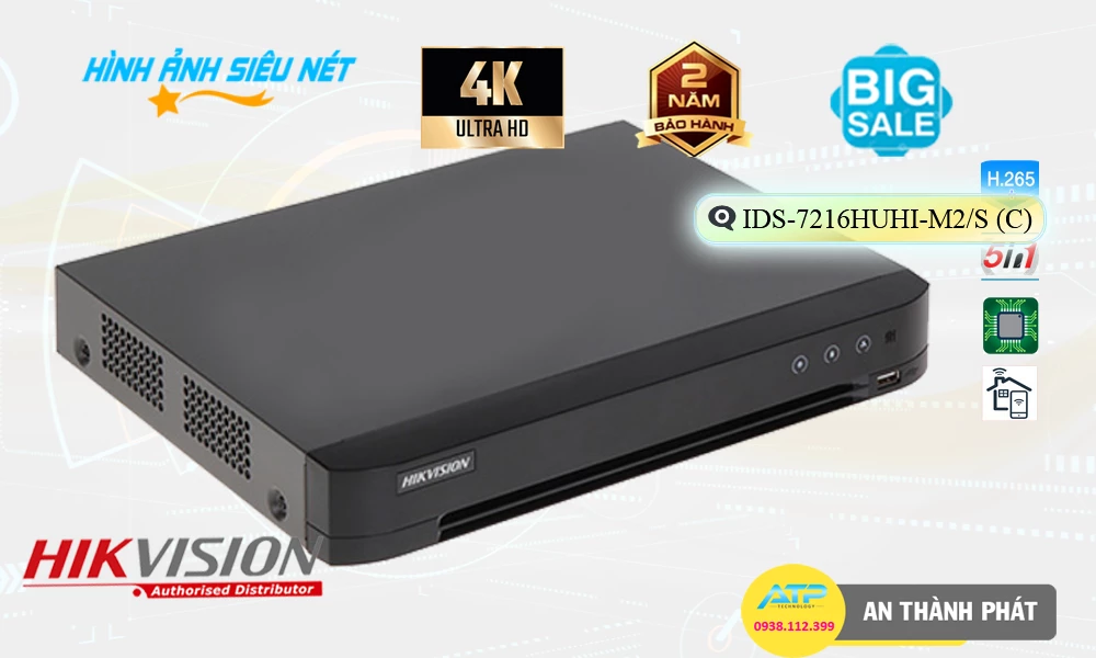 iDS-7216HUHI-M2/S(C) Đầu Ghi Hình Thiết kế Đẹp