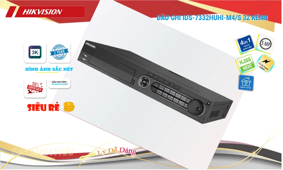 Đầu Thu iDS-7332HUHI-M4/S  Hikvision