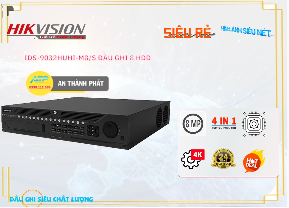Đầu ghi Hikvision iDS-9032HUHI-M8/S Chất Lượng ❇ Đầu ghi Hikvision iDS-9032HUHI-M8/S Chất Lượng ❇