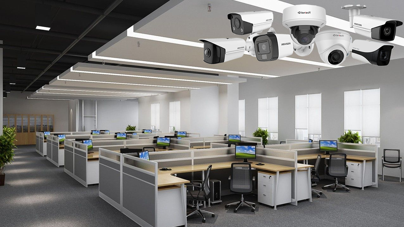 bộ camera tại văn phòng được trang bị nhiều chức năng và công nghệ hiện đại phù hợp với môi trường giám sát trong văn phòng